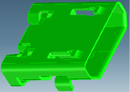 MICRO USB 5PIN PH=0.65mm 插脚6.4  无翻边(带钢边)